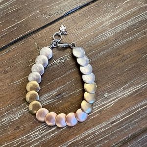 Lucky Brand Tri Tone Link Bracelet - One size